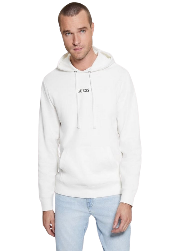 Polerón Guess Hombre Roy Hoodie Blanco-0