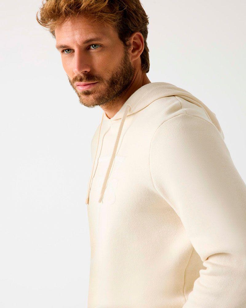 Poleron Joby Hoodie French Terry Beige-2