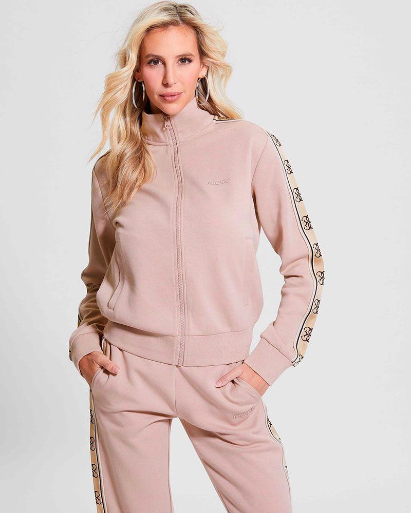 Poleron Britney Full Zip Rosado-0