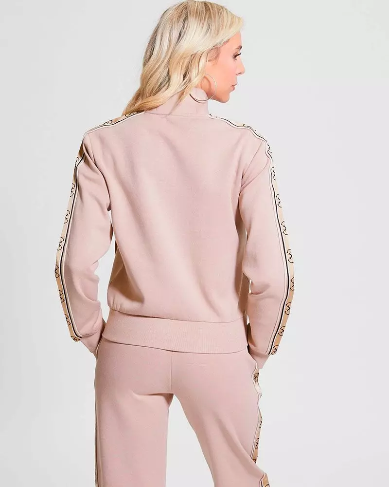 Poleron Britney Full Zip Rosado-1