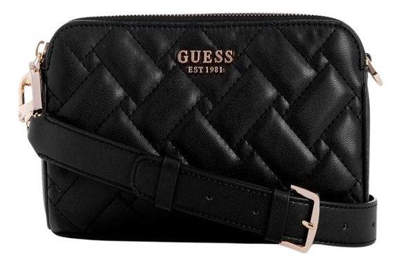 Mini Cartera Guess Mujer Alanna Mini Status Crossbody Negro-0