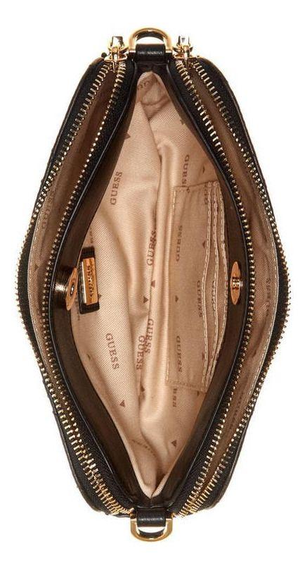 Mini Cartera Guess Mujer Alanna Mini Status Crossbody Negro-3