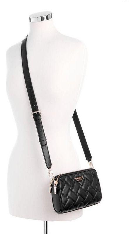 Mini Cartera Guess Mujer Alanna Mini Status Crossbody Negro-4