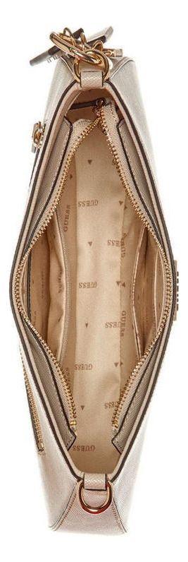 Cartera Guess Mujer Noelle Top Zip Shoulder Bag Crema.-3