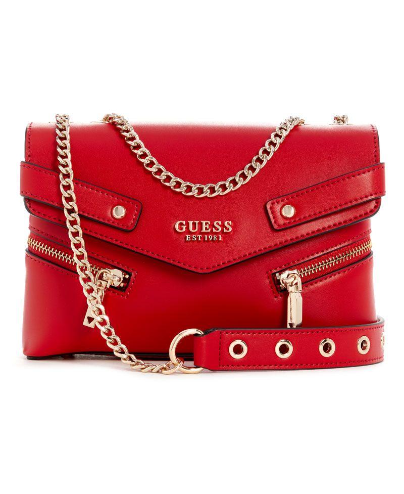 Cartera Guess Mujer Trissa Convertible Xbody Flap - Rojo-0