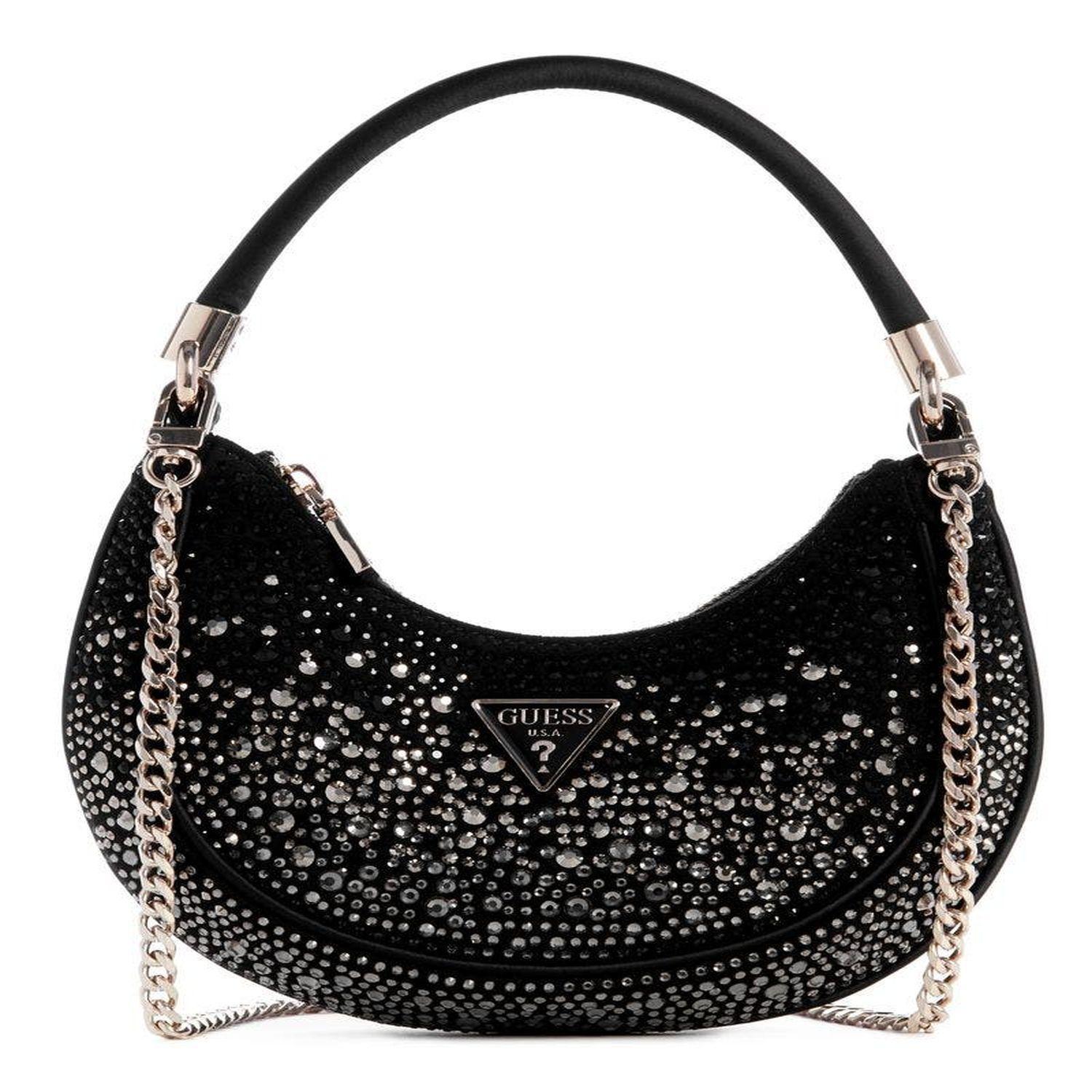 Cartera Guess Mujer Zalina Small Hobo Negro-0