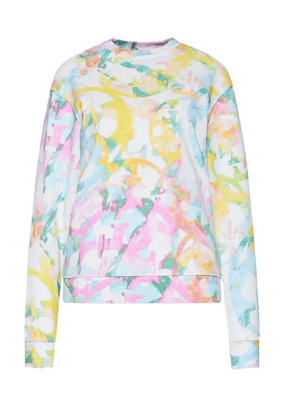 Polerón Guess Mujer Ashleigh Cn Sweatshirt Multicolor-2