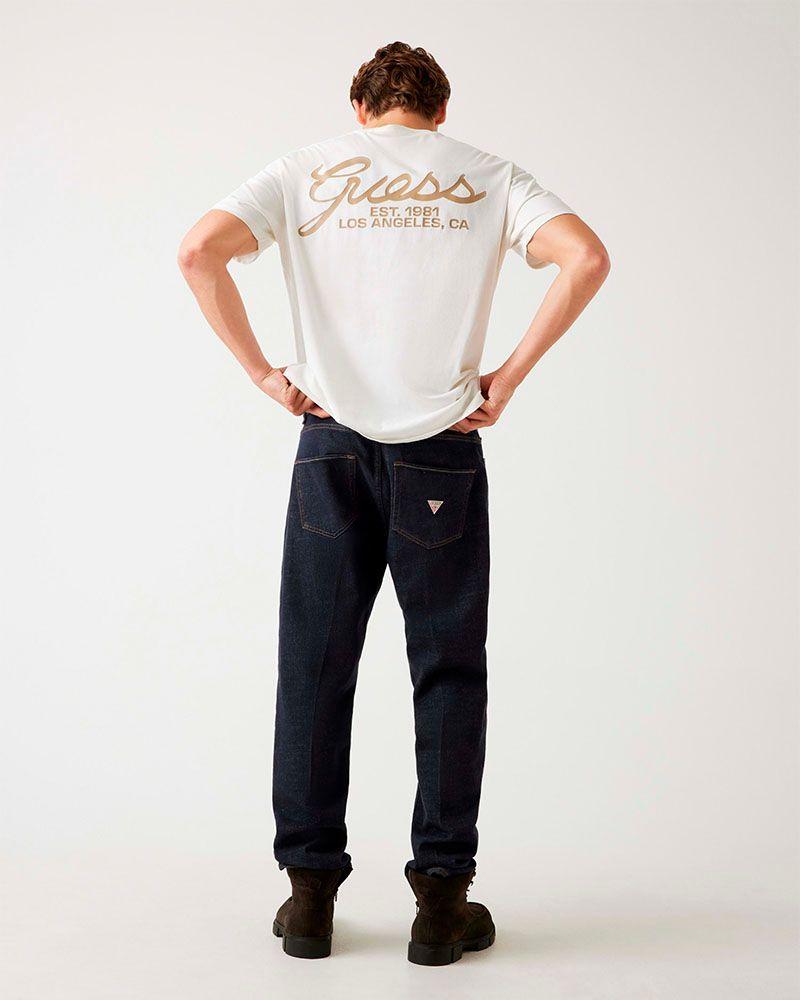 Polera Ss Bsc Script Logo Tee Blanco Hombre-3