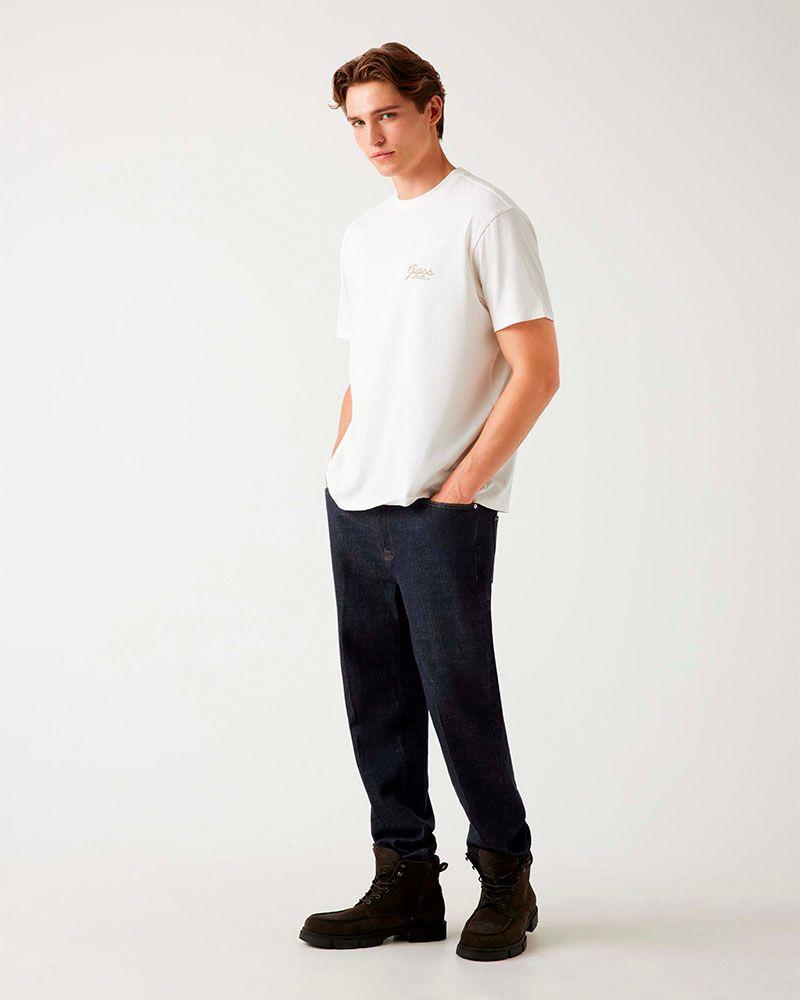 Polera Ss Bsc Script Logo Tee Blanco Hombre-4