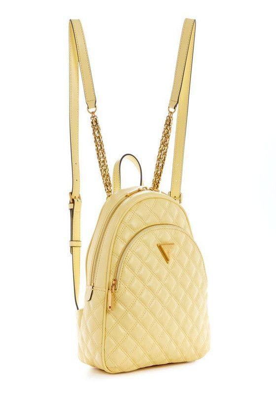 Mochila Guess Mujer Giully Backpack Amarillo-1