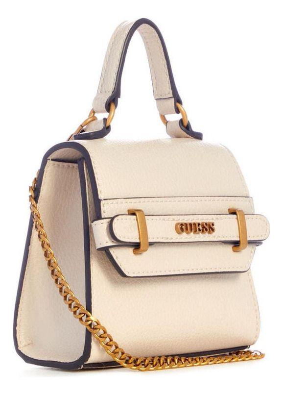 Mini Cartera Guess Mujer Sestri Micro Mini Crema-1
