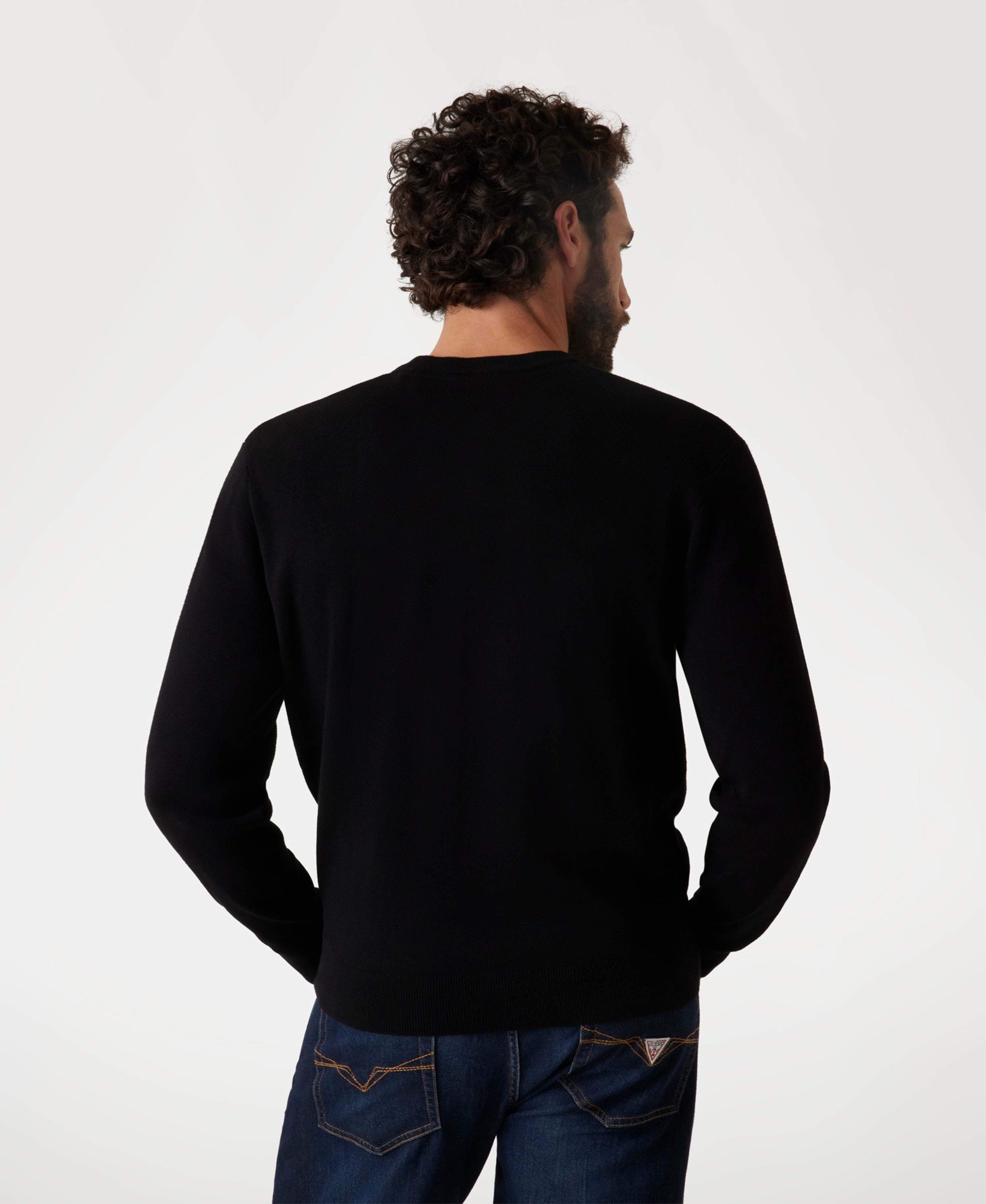 Tejido Guess Hombre Flick Cn Blocking Swtr Negro-2