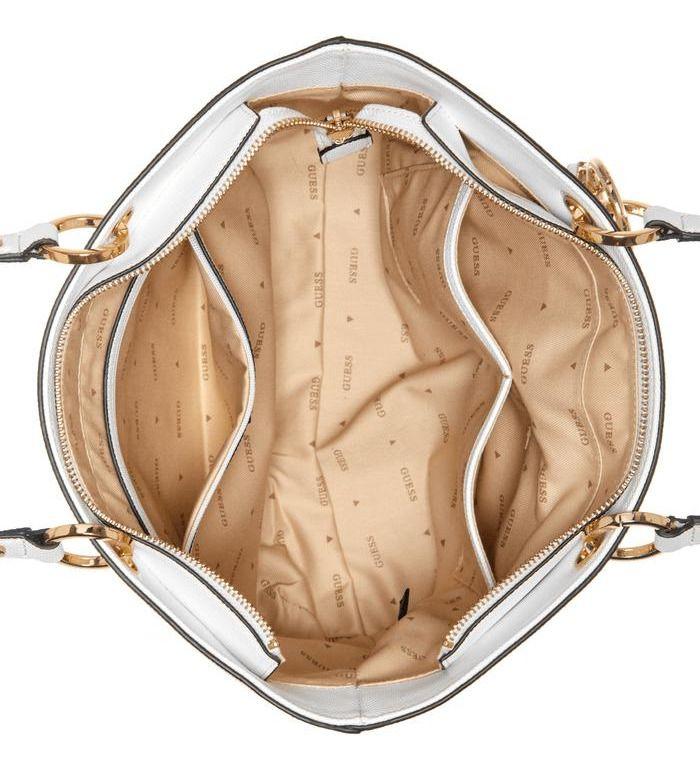 Cartera Guess Mujer Noelle Small Elite Tote Blanco-3