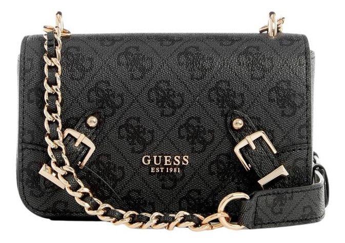 Mini Cartera Guess Mujer Didi Mini Crossbody Flap Carbon-0