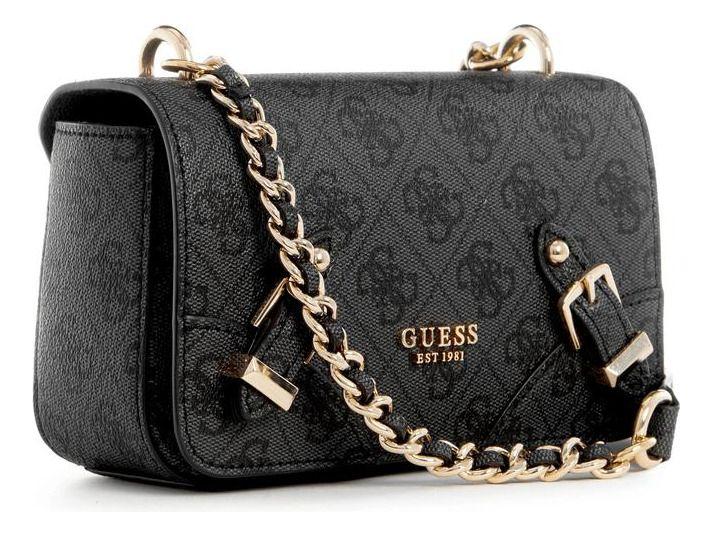 Mini Cartera Guess Mujer Didi Mini Crossbody Flap Carbon-1