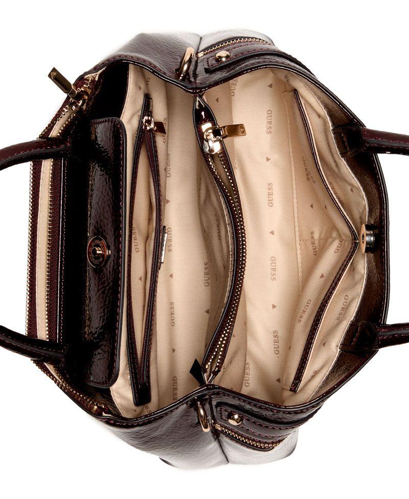 Cartera Guess Mujer Trissa Girlfriend Satchel Rojo-3