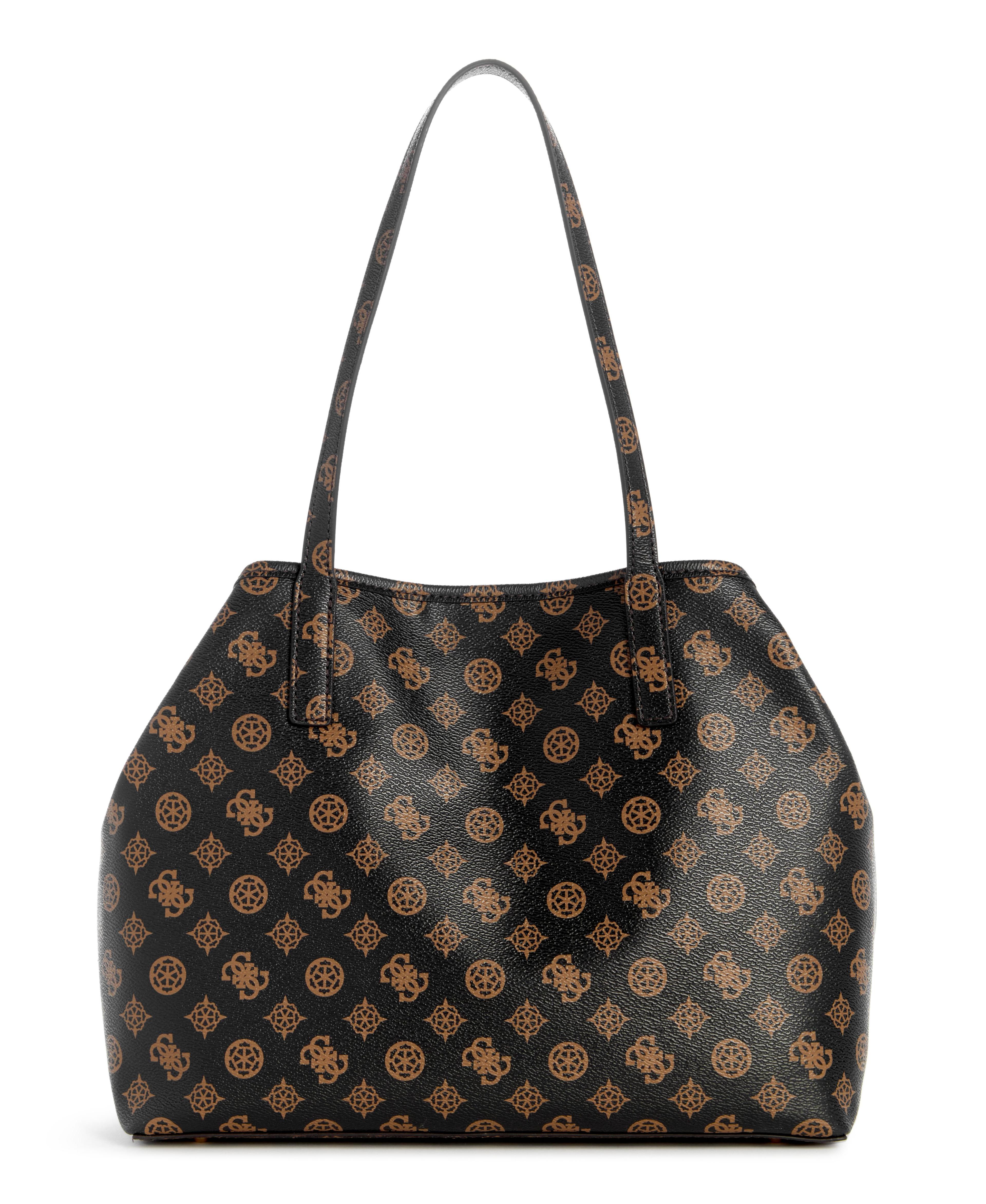 Cartera Guess Mujer Vikky Ii 2 In 1 Tote Café-1