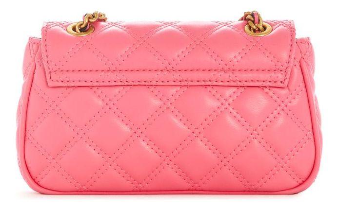 Mini Cartera Guess Mujer Giully Cnvrtble Xbdy Flap Rosado.-2