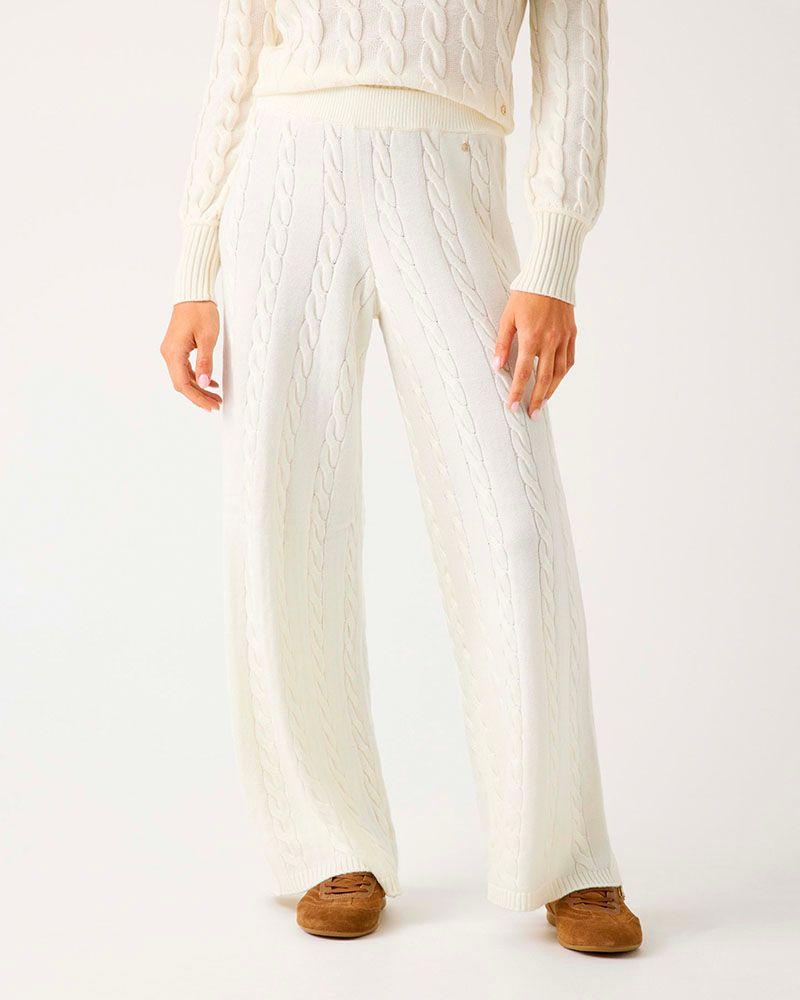 Pantalon Gemma Blanco Mujer-0