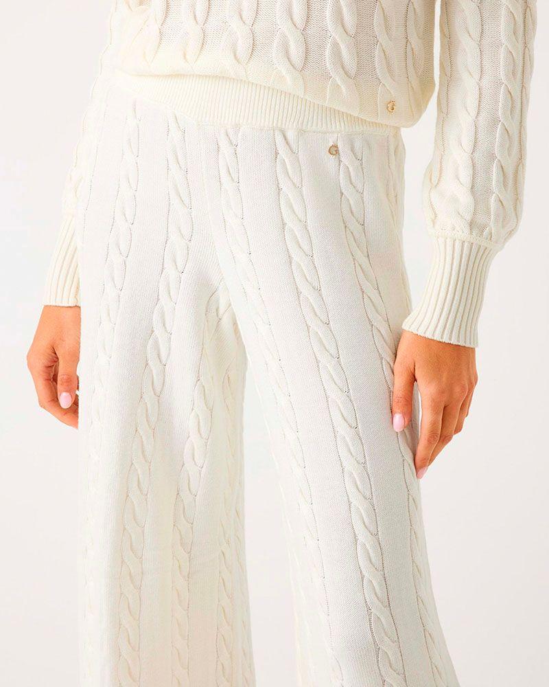 Pantalon Gemma Blanco Mujer-2