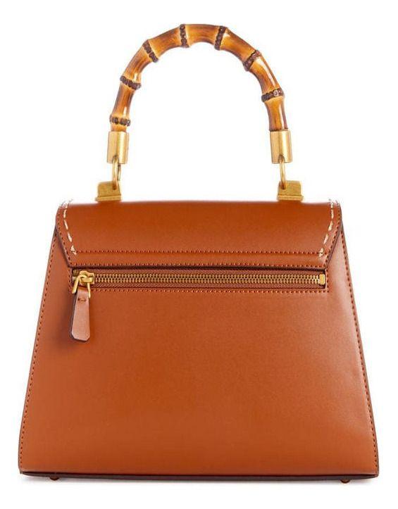 Cartera Guess Mujer Stephi Bamboo Flap Café-2