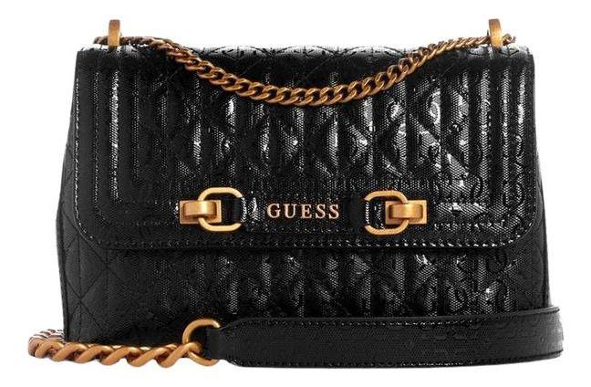 Cartera Guess Mujer Aveta Convertible Crossbdy Flp Negro-0