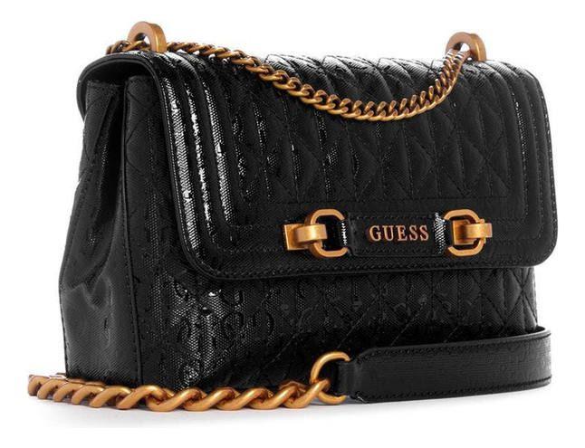 Cartera Guess Mujer Aveta Convertible Crossbdy Flp Negro-1