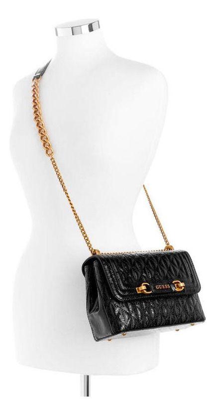 Cartera Guess Mujer Aveta Convertible Crossbdy Flp Negro-4