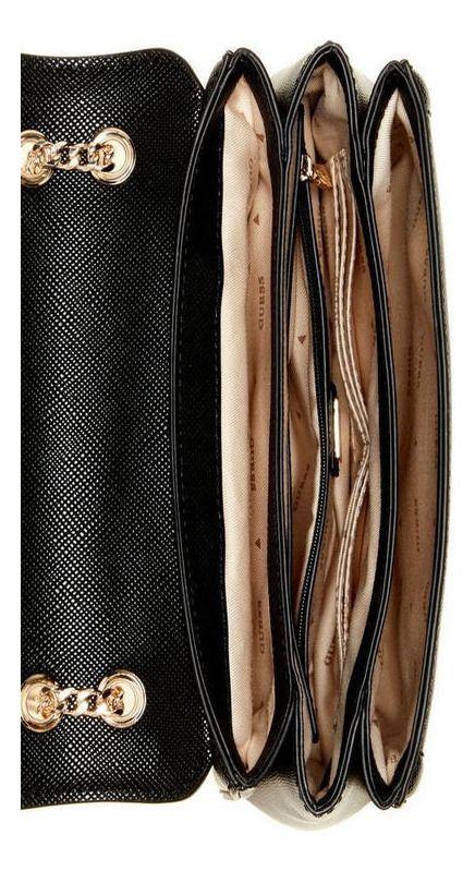 Cartera Guess Mujer Noelle Convertible Xbody Flap Negro-3