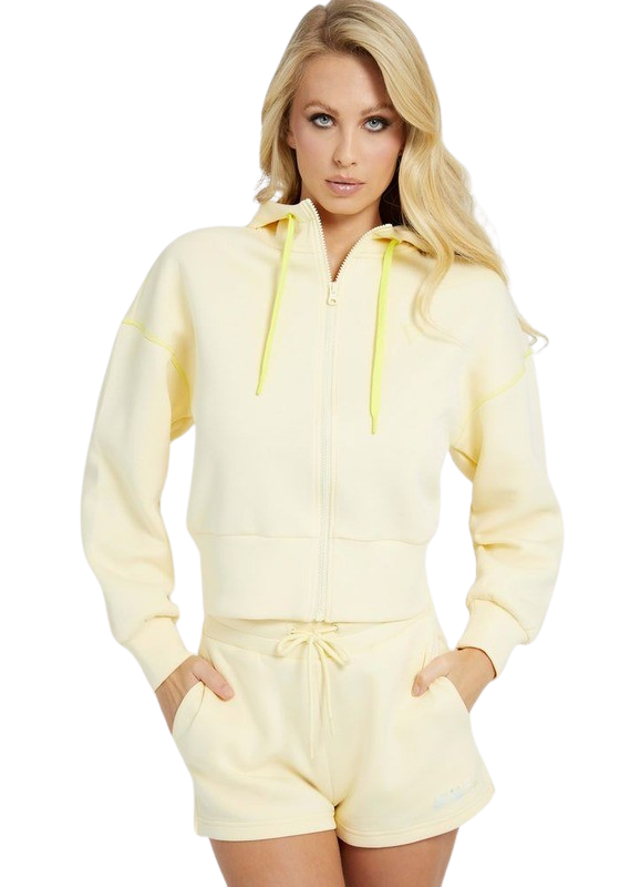 Poleron Guess Mujer Activewear Tops Amarillo-0
