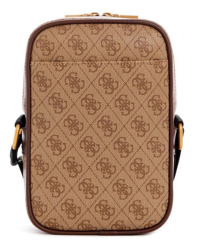Bolso Guess Hombre Keith Camera Bag Café-2