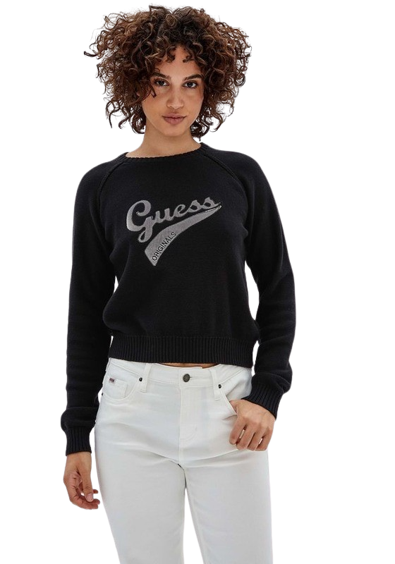 Tejido Guess Mujer LS Sweaters Negro-0