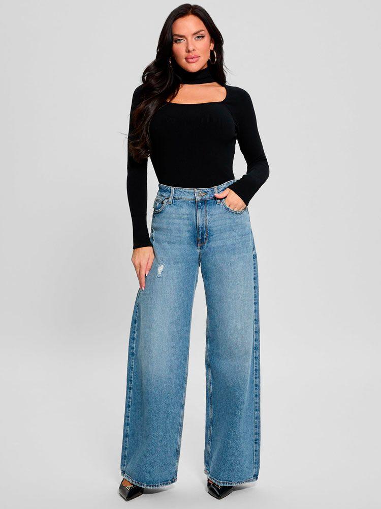 Polera Ls Mn Tori Rib Top Negro-1