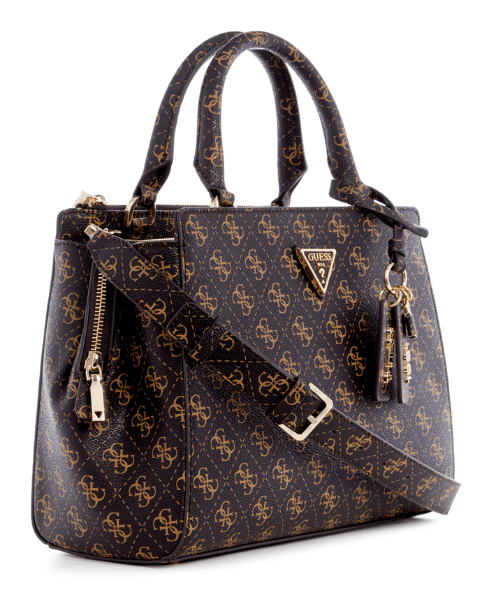 Cartera Guess Mujer Eco Elements Grlfrnd Satchel Café.-1