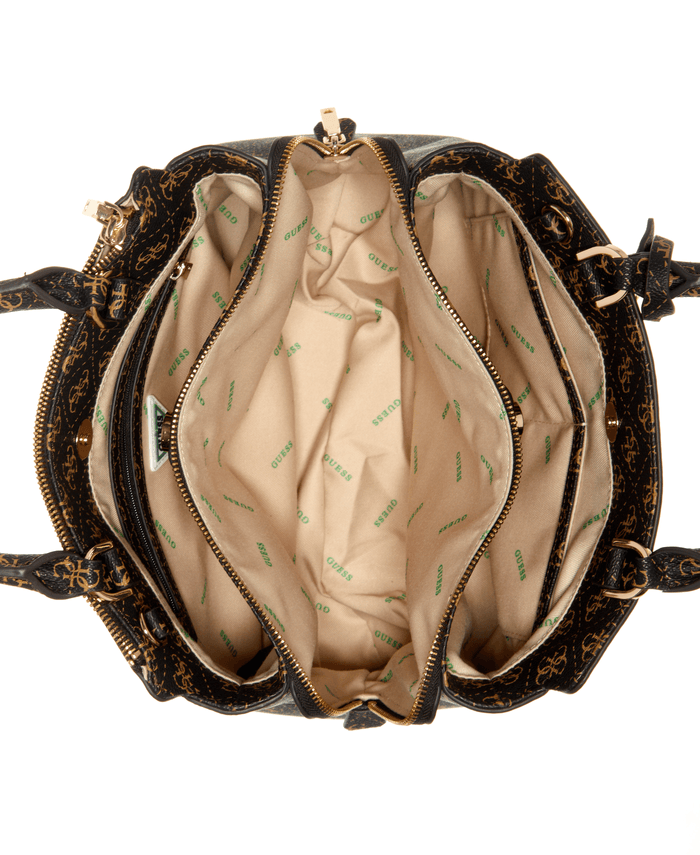 Cartera Guess Mujer Eco Elements Grlfrnd Satchel Café.-3