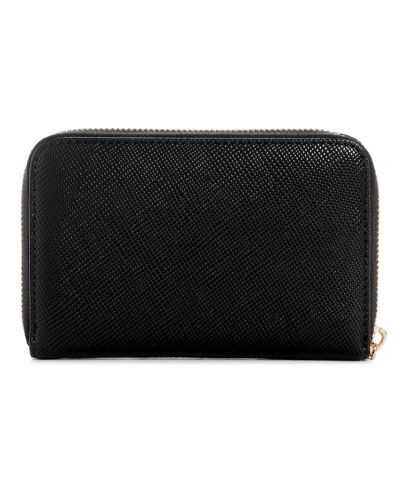 Billetera Guess Mujer Eco Gloriana Med Zip Around Negro-1