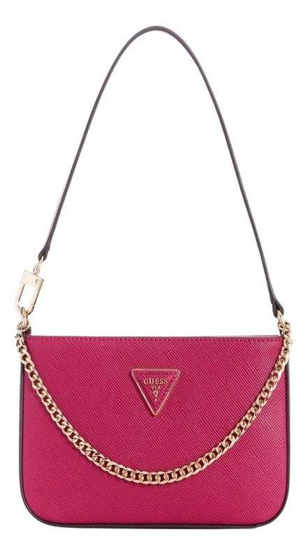 Mini Cartera Guess Mujer Brynlee Tp Zip Shouldr Bg Fucsia-0