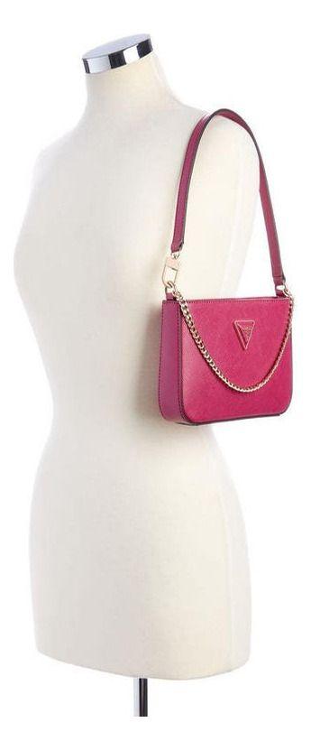 Mini Cartera Guess Mujer Brynlee Tp Zip Shouldr Bg Fucsia-4