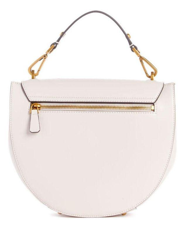 Cartera Guess Mujer Fleet Flap Saddle Bag Crema-2