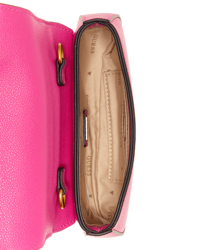 Mini Cartera Guess Mujer Nell Micro Mini Flap Rosa-2