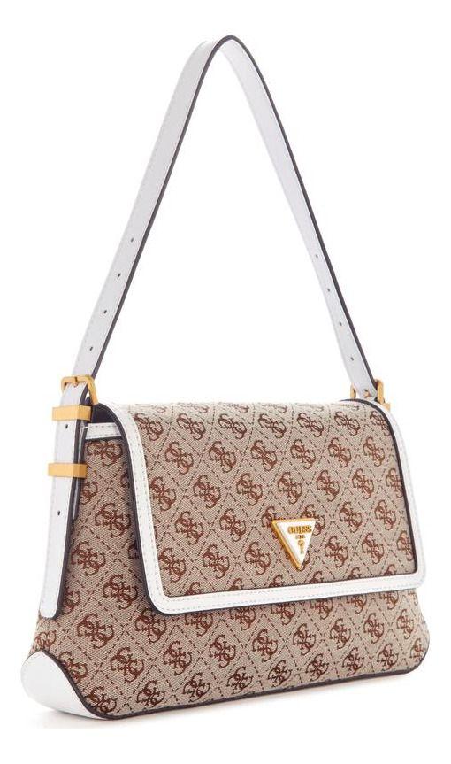 Cartera Guess Mujer Desideria Flap Shldr Bag Café-1