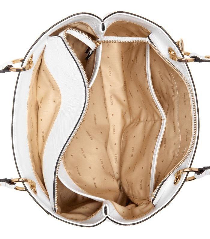 Cartera Guess Mujer Noelle Tote Blanco-3