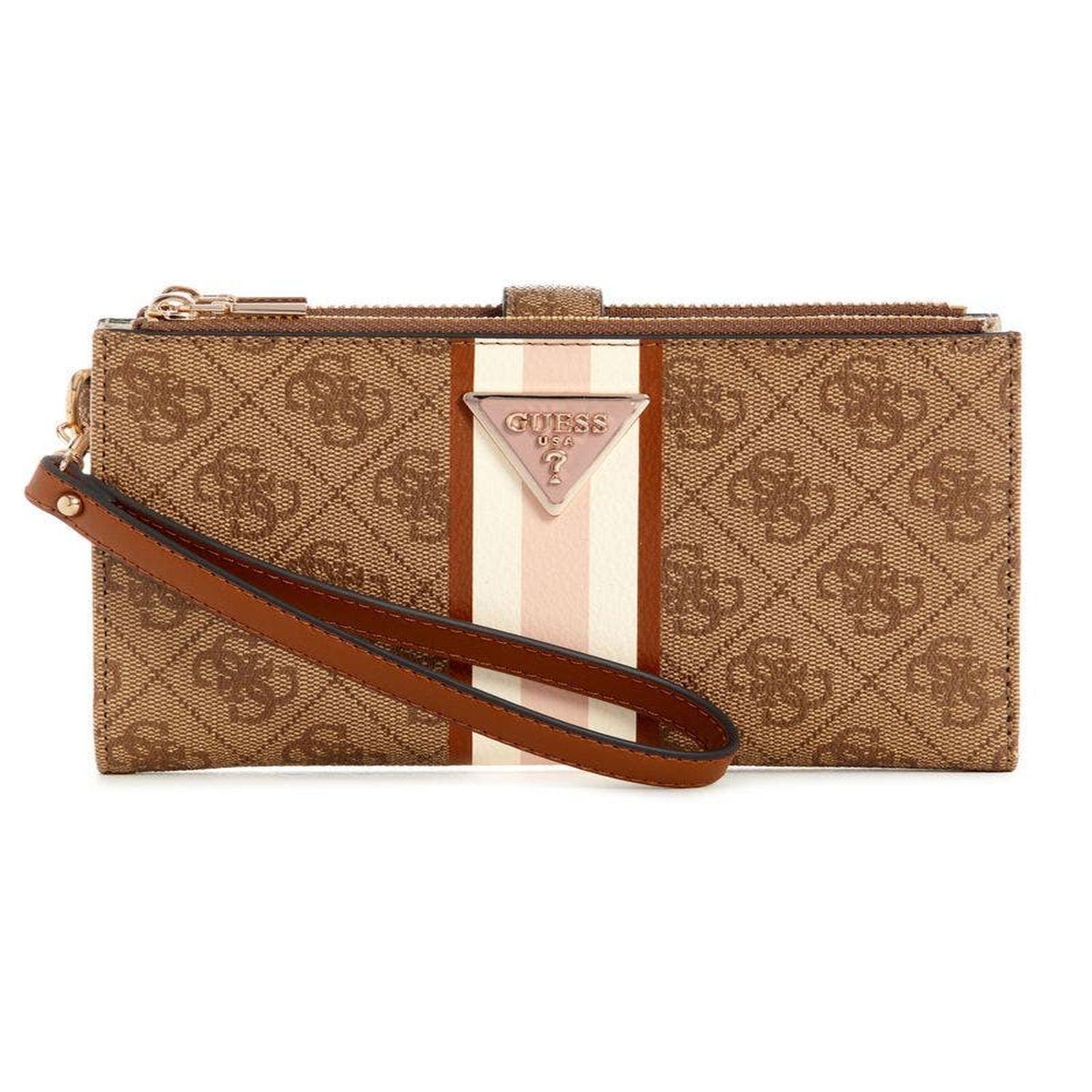 Billetera Guess Mujer Laurel Slg Dbl Zip Organizr Café-0