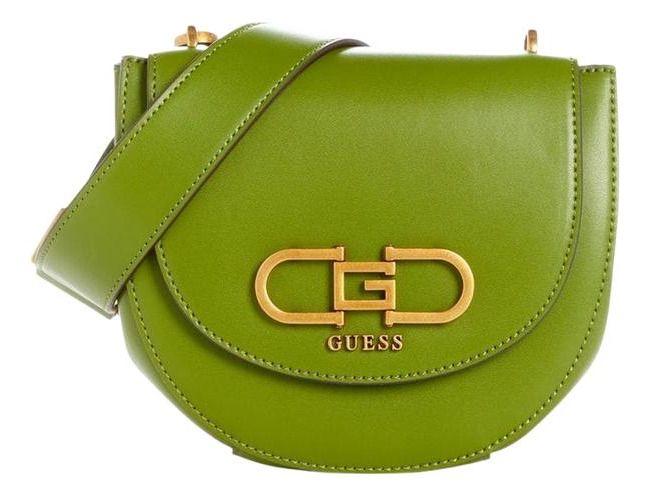 Mini Cartera Guess Mujer Fleet Mini Saddle Crossbody Verde-0