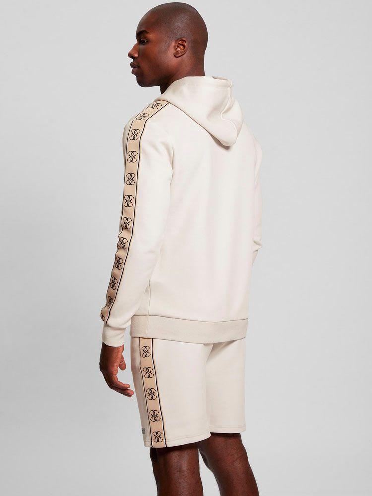 Poleron Guess Hombre Mickey Hoodie Sweatshirt Beige-3