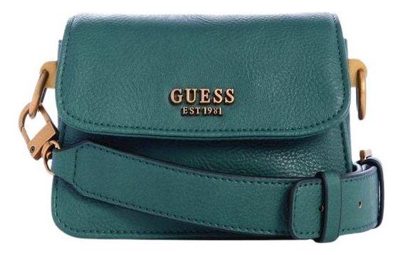 Mini Cartera Guess Mujer Arja Mini Crossbody Flap Verde-0