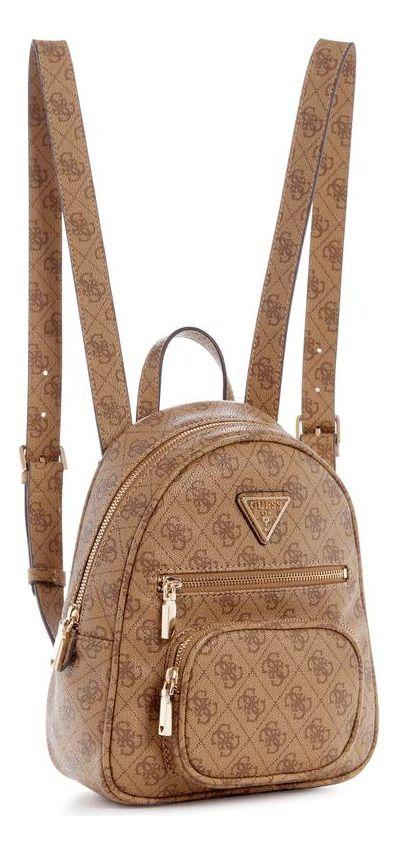 Cartera Guess Mujer Eco Elements Small Backpck Café-1