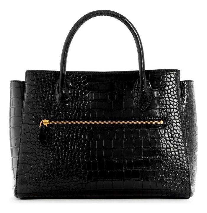 Cartera Guess Mujer Enisa High Society Satchel Negro-2