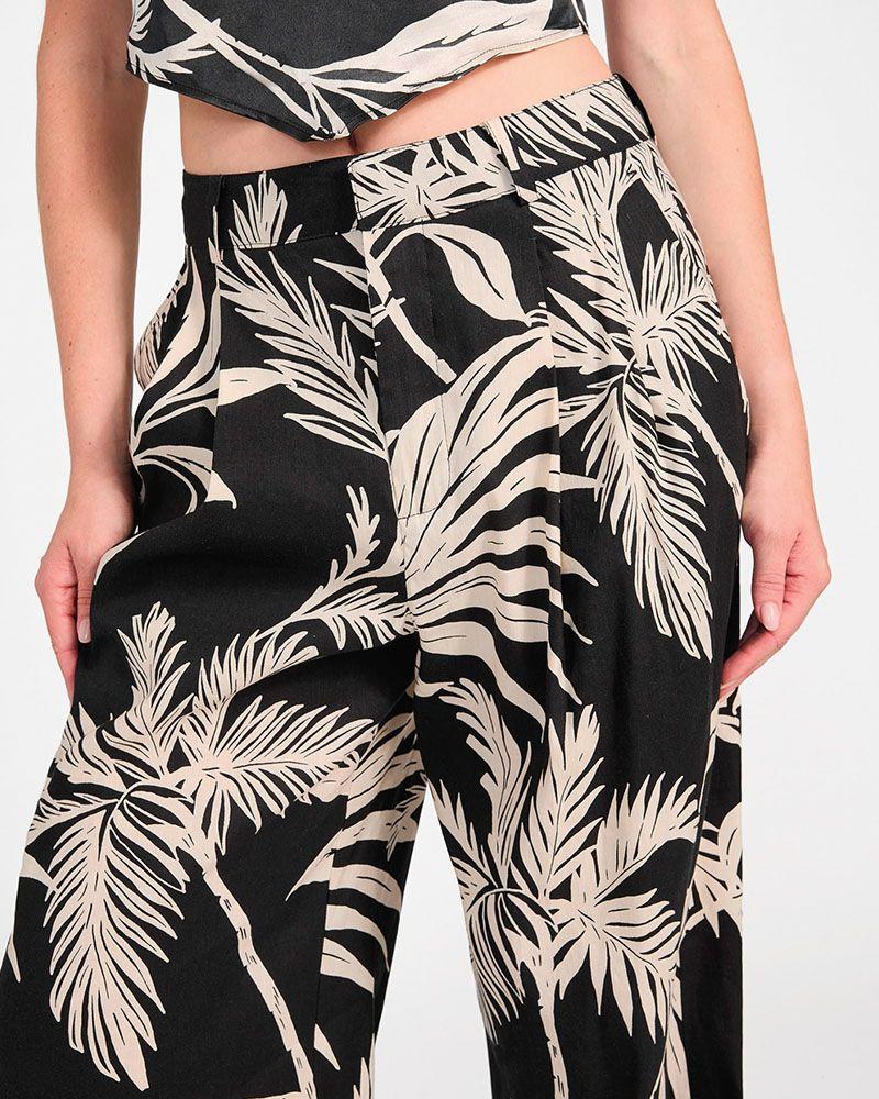 Pantalon Guess Mujer Jemma Linen Wide Leg Pant Surtido-3