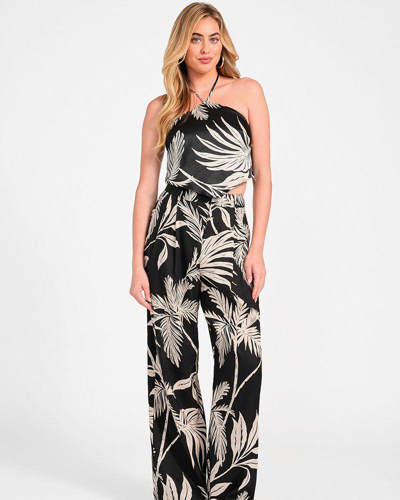 Pantalon Guess Mujer Jemma Linen Wide Leg Pant Surtido-4